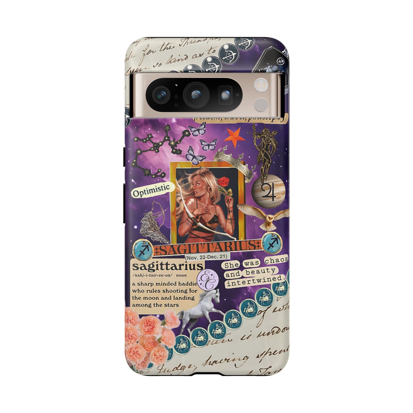 Sagittarius Zodiac Star Sign Tough Phone Case