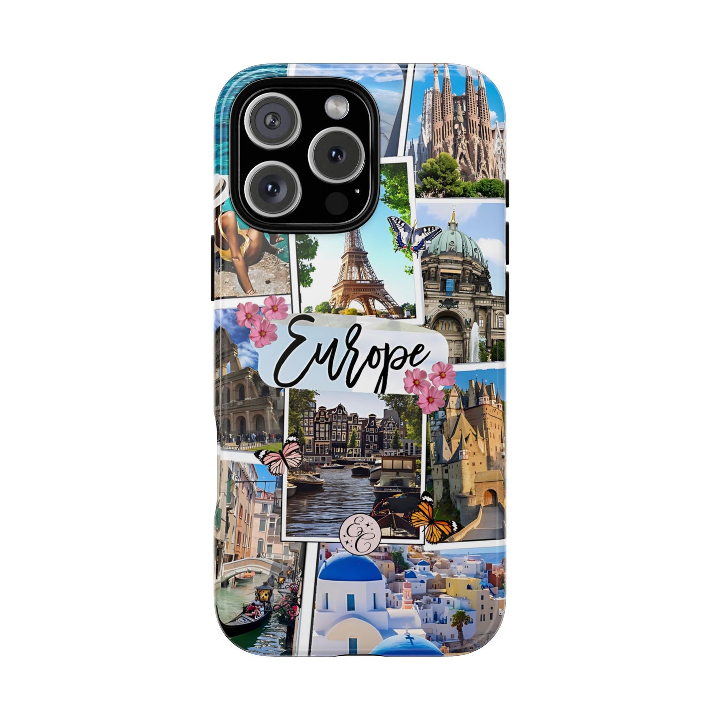 Europe Travel Collage Tough Phone Case