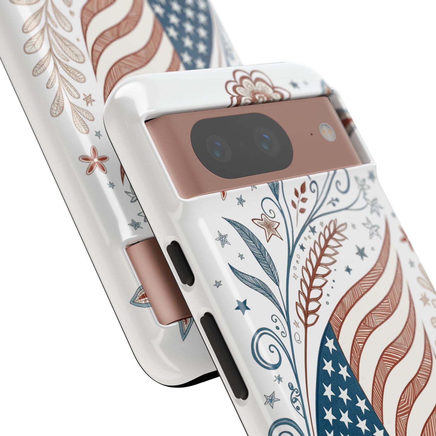 Boho American Flag Tough Phone Case