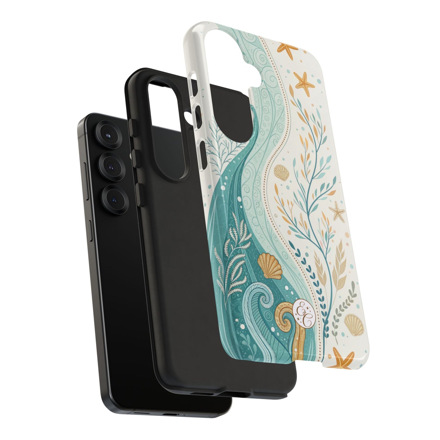 Ocean Boho Doodle Tough Phone Case