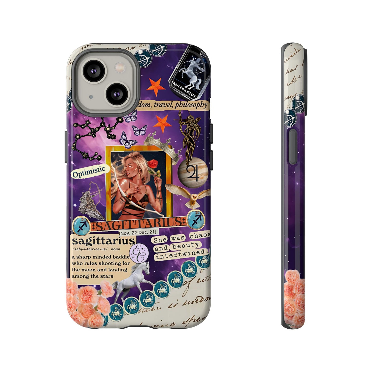 Sagittarius Zodiac Star Sign Tough Phone Case