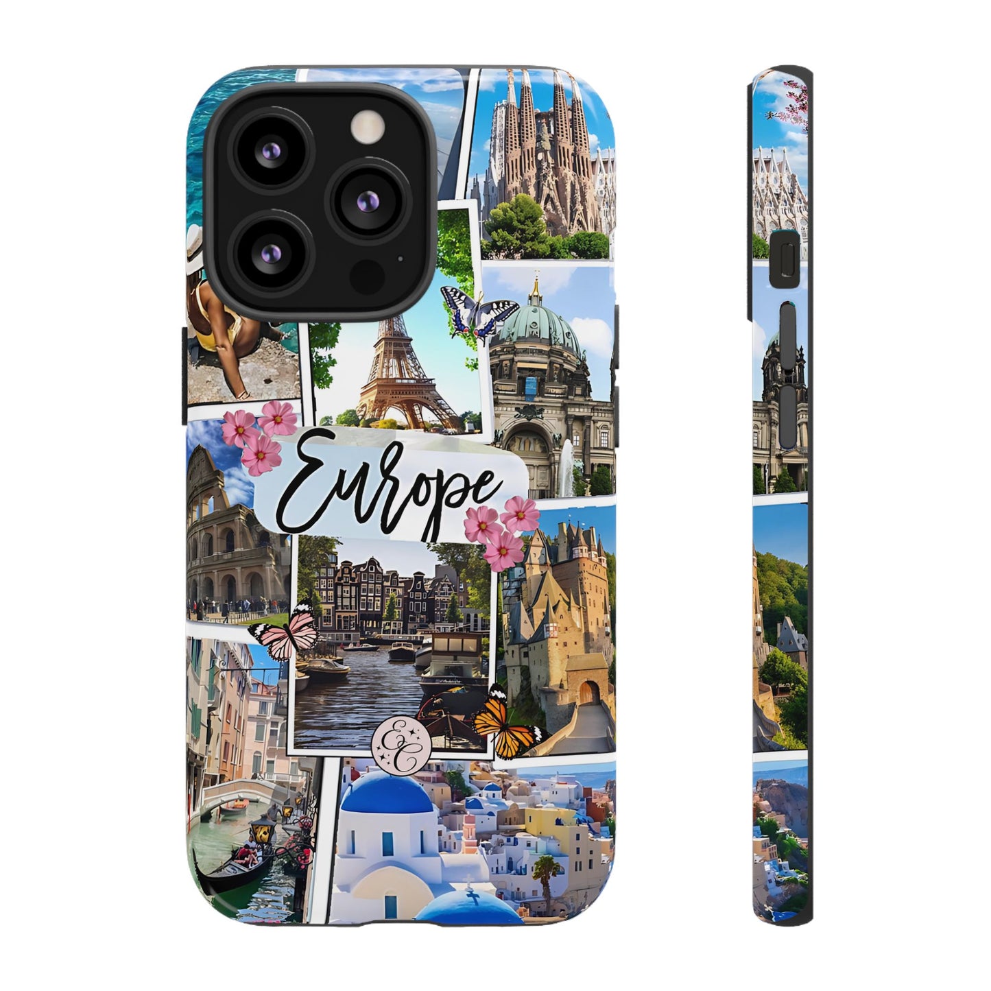 Europe Travel Collage Tough Phone Case