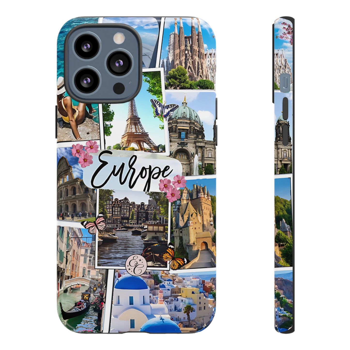 Europe Travel Collage Tough Phone Case