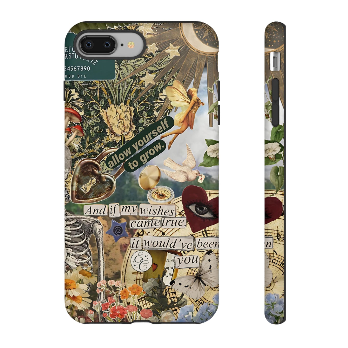 Vintage Cottage Collage Tough Phone Case