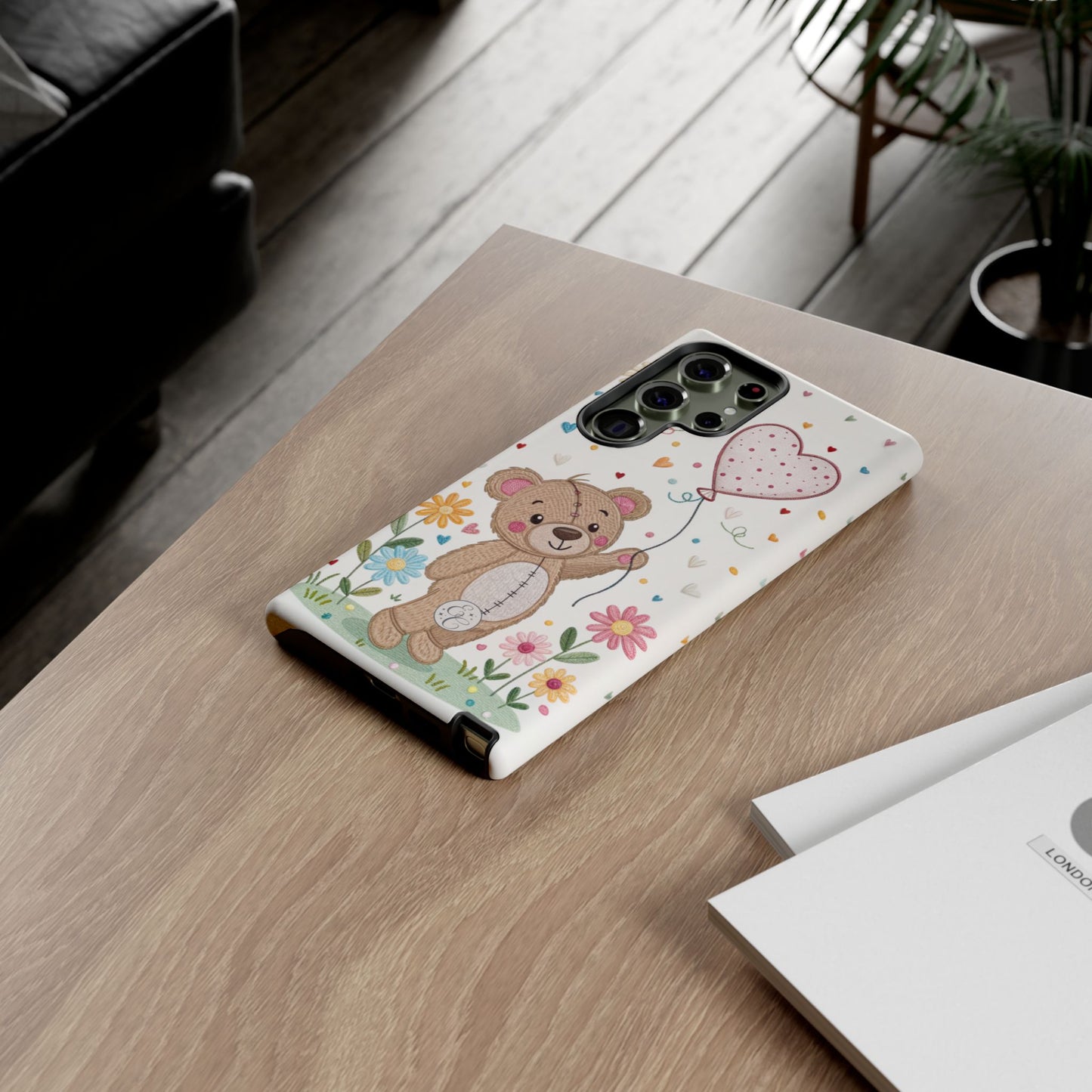 Cute Teddy Bear Tough Phone Case