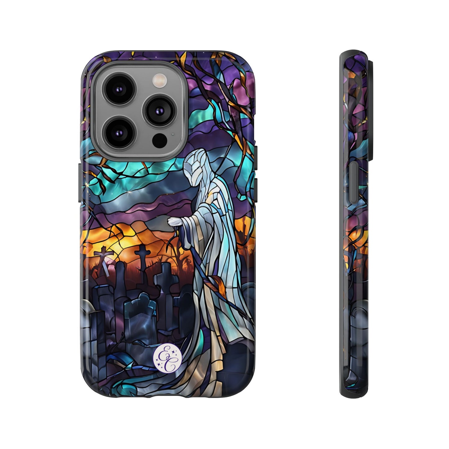 Stained Glass Ghost Tough Phone Case