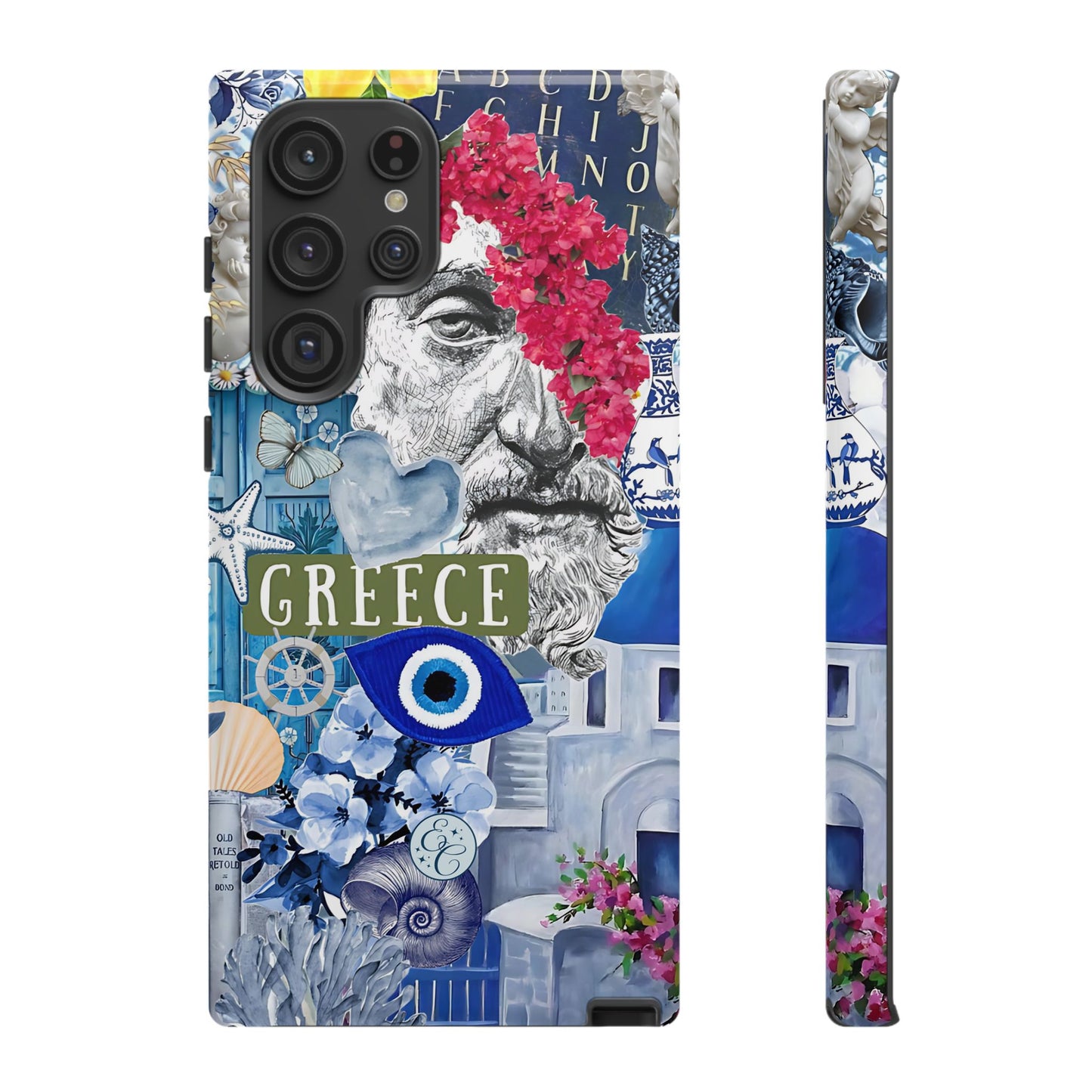 Greek Summer Collage Tough Phone Case
