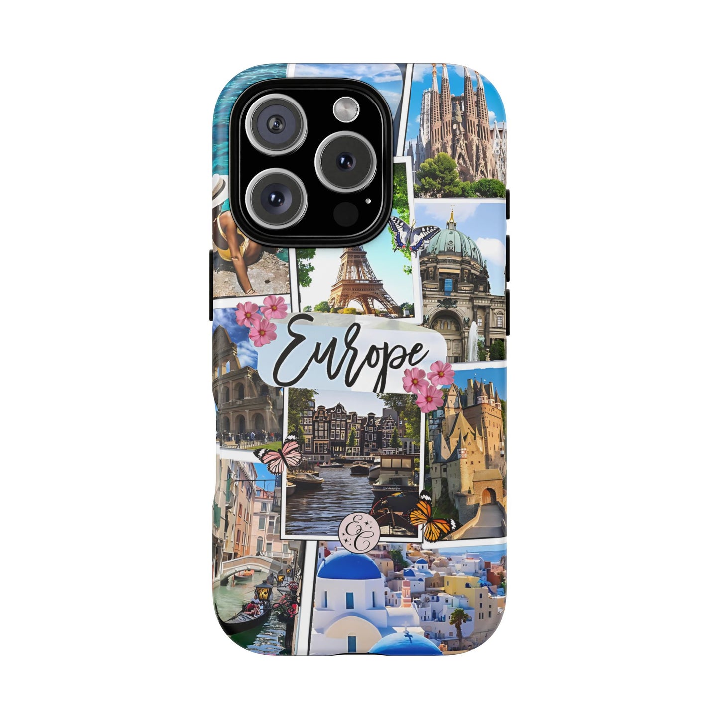 Europe Travel Collage Tough Phone Case