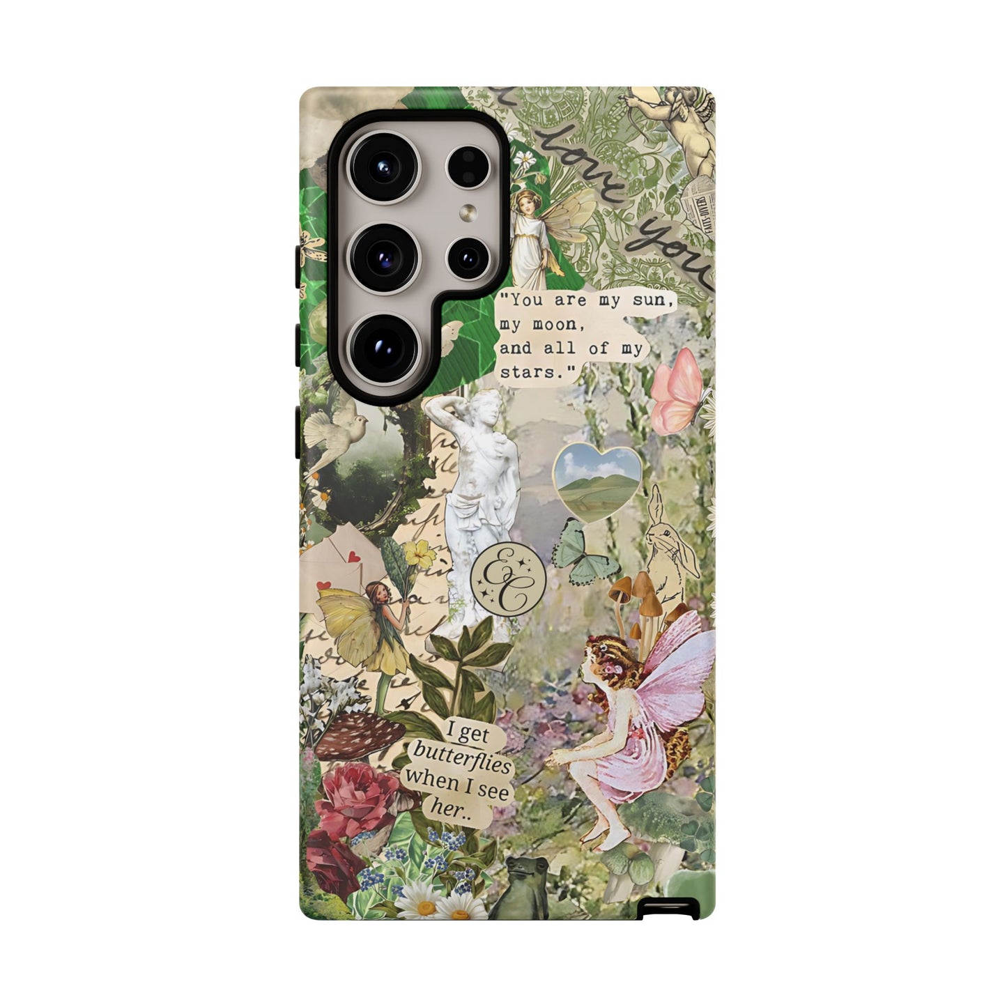 Vintage Botanical Collage Tough Phone Case
