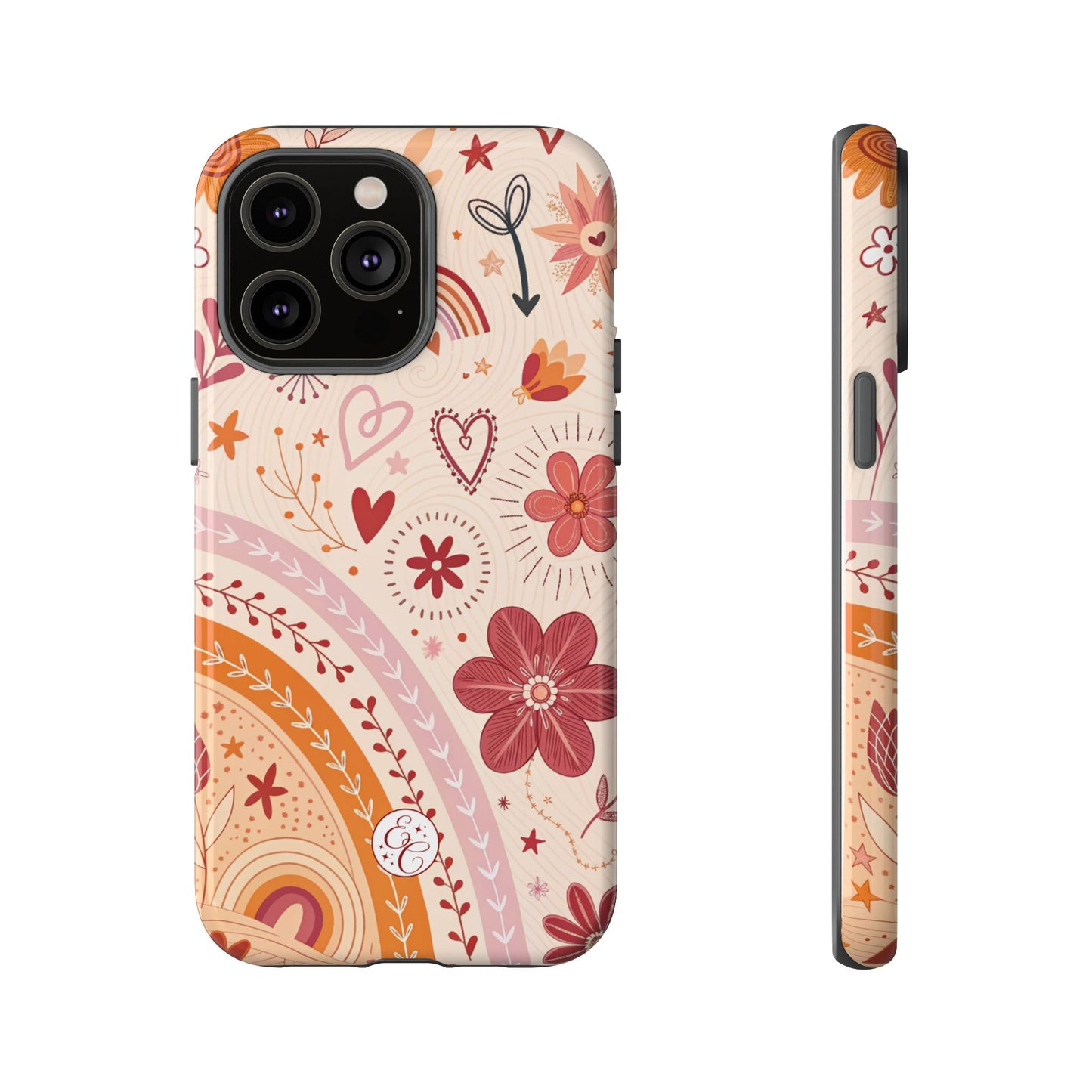 Lesbian Boho Doodle Tough Phone Case