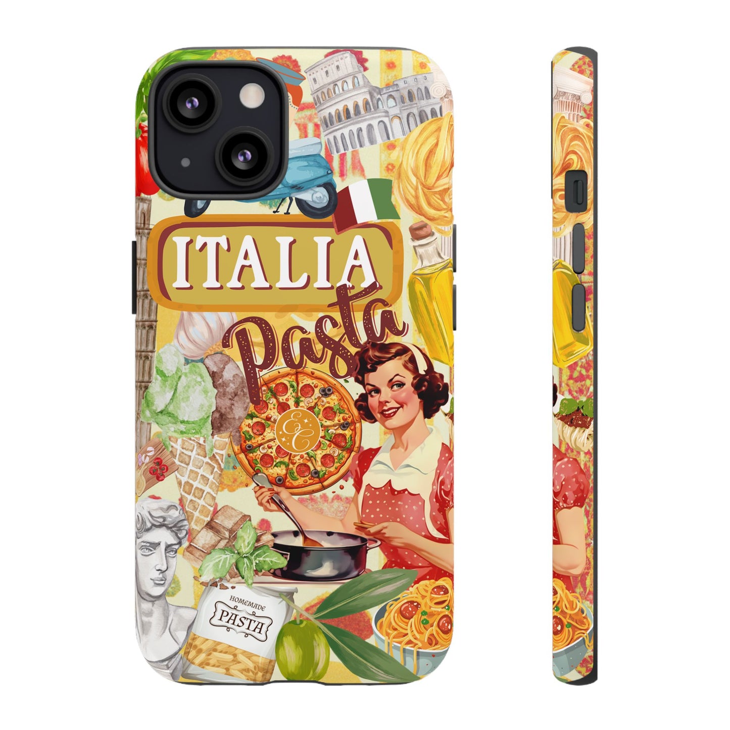 Italian Cuisine Collage Tough Phone Case