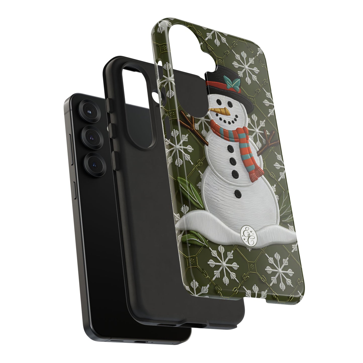 Christmas Snowman Tough Phone Case