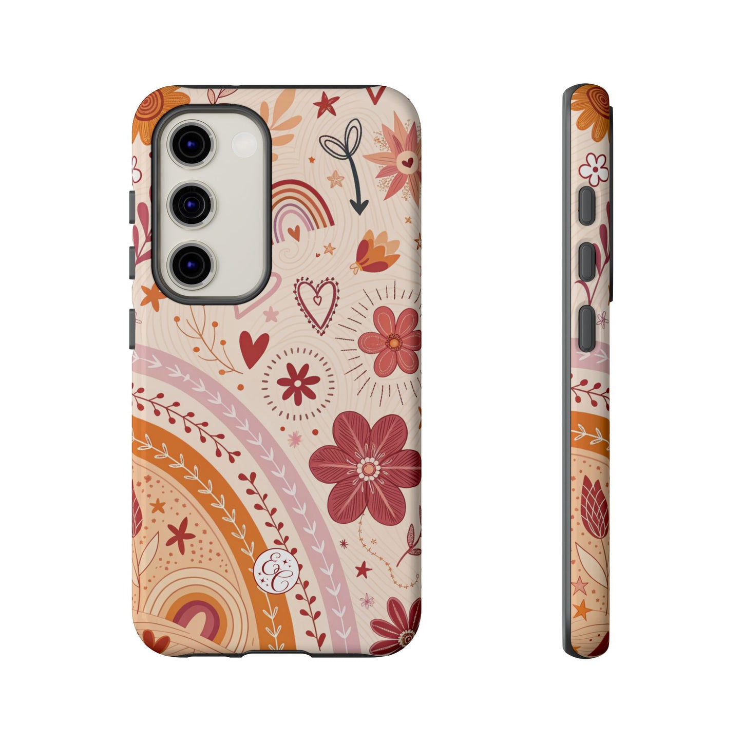 Lesbian Boho Doodle Tough Phone Case