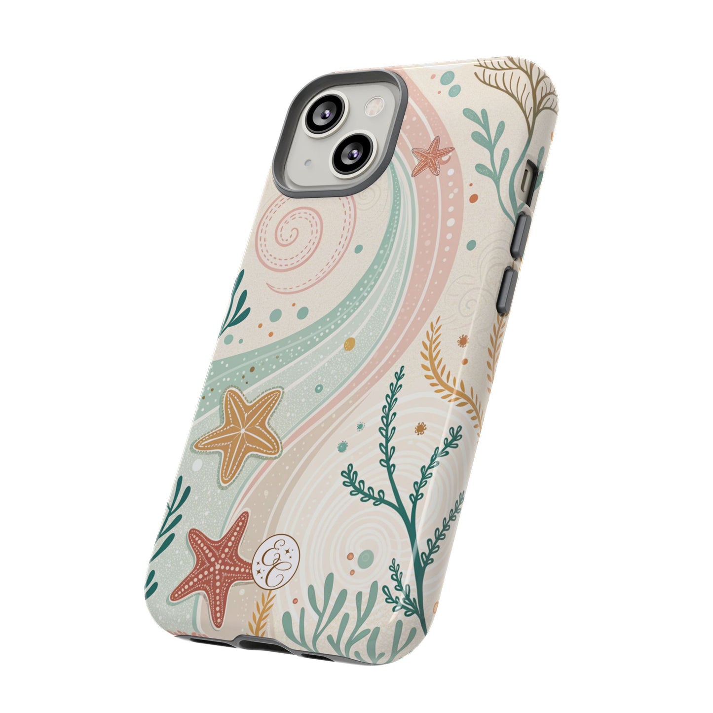 Pink Ocean Boho Doodle Tough Phone Case