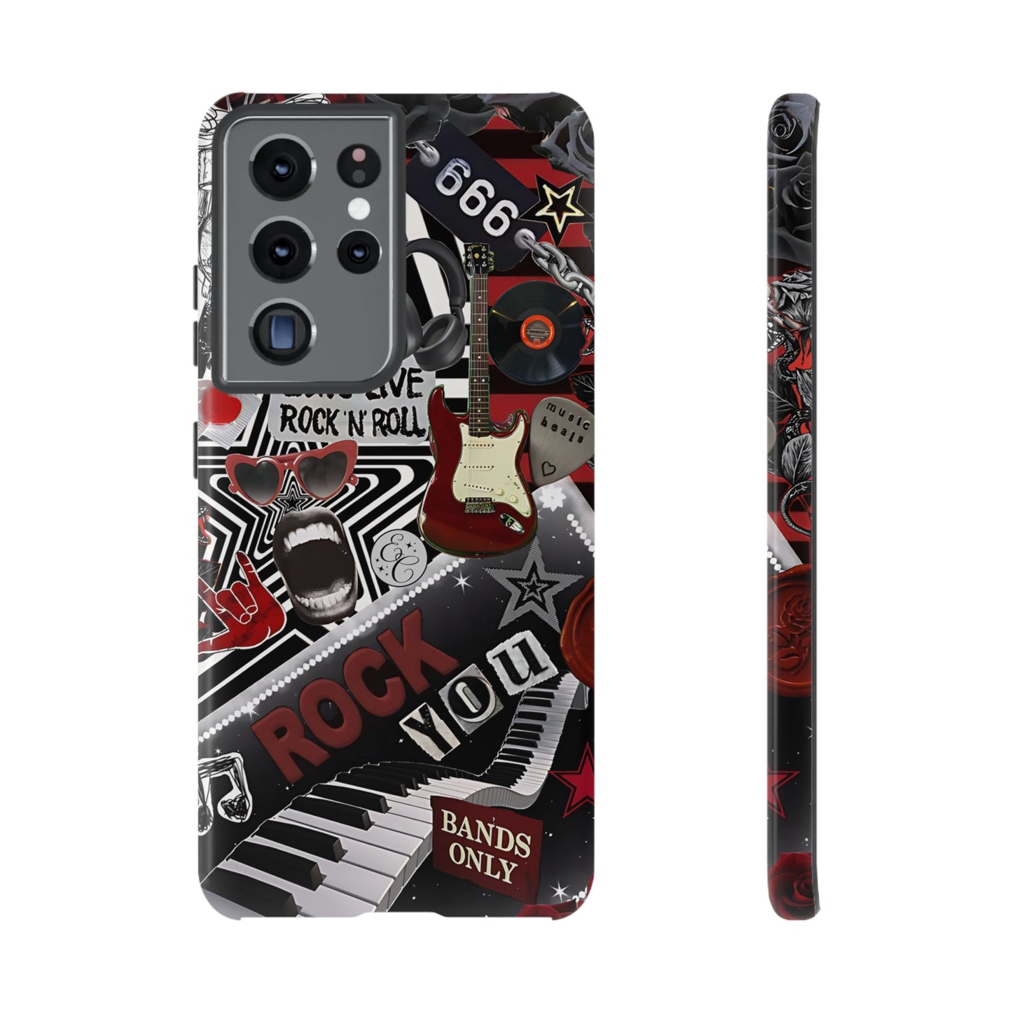 Rock and Roll Collage Tough Phone Case