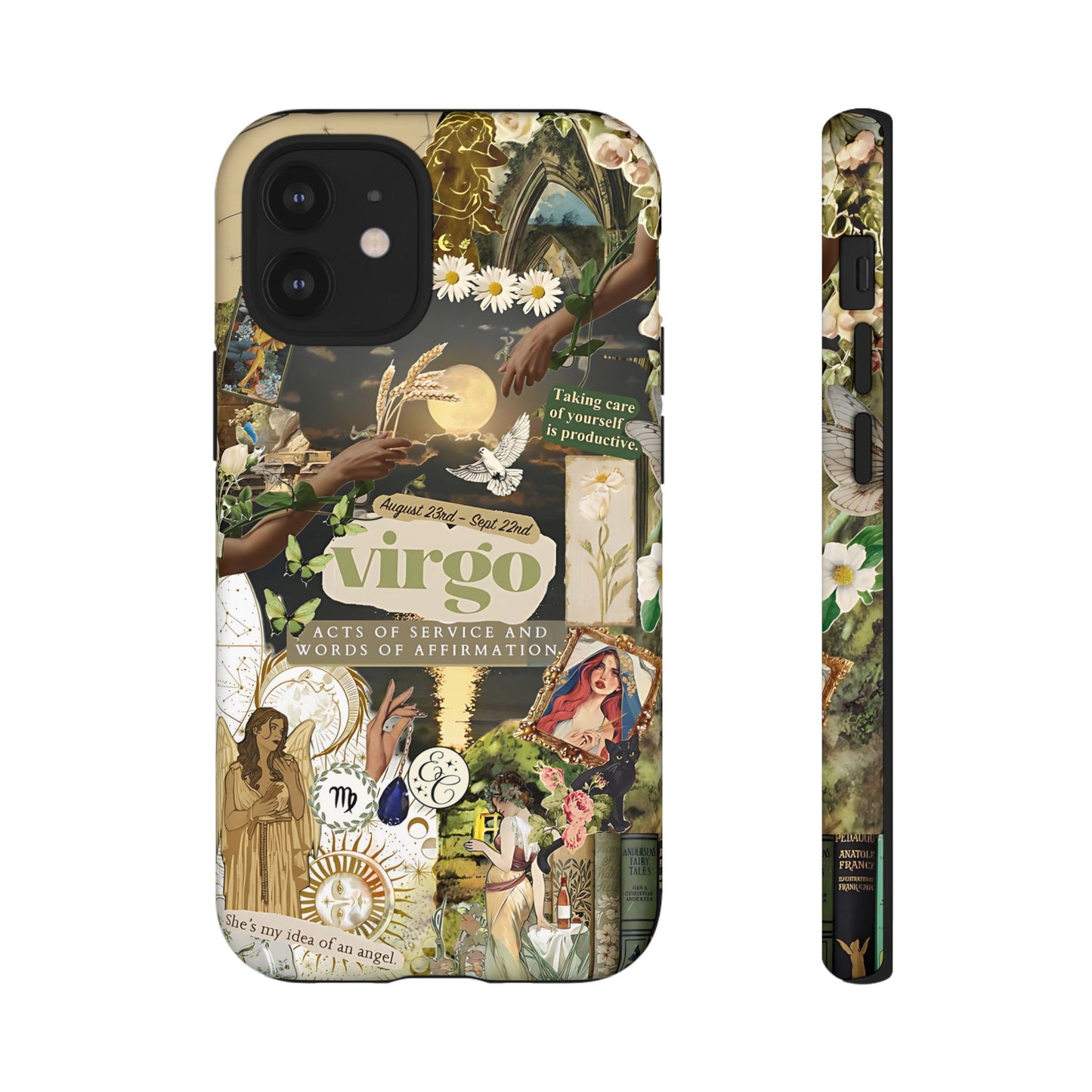 Virgo Vintage Zodiac Collage Tough Phone Case