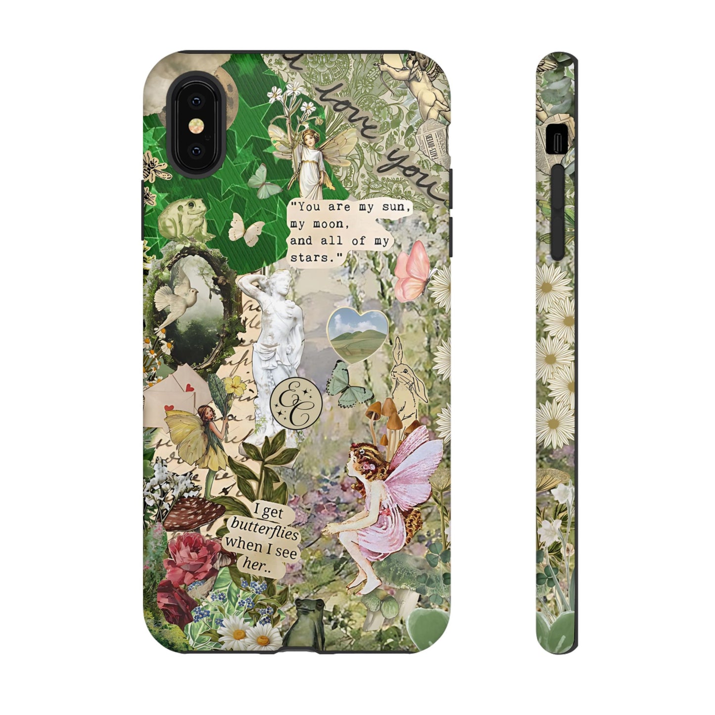 Vintage Botanical Collage Tough Phone Case