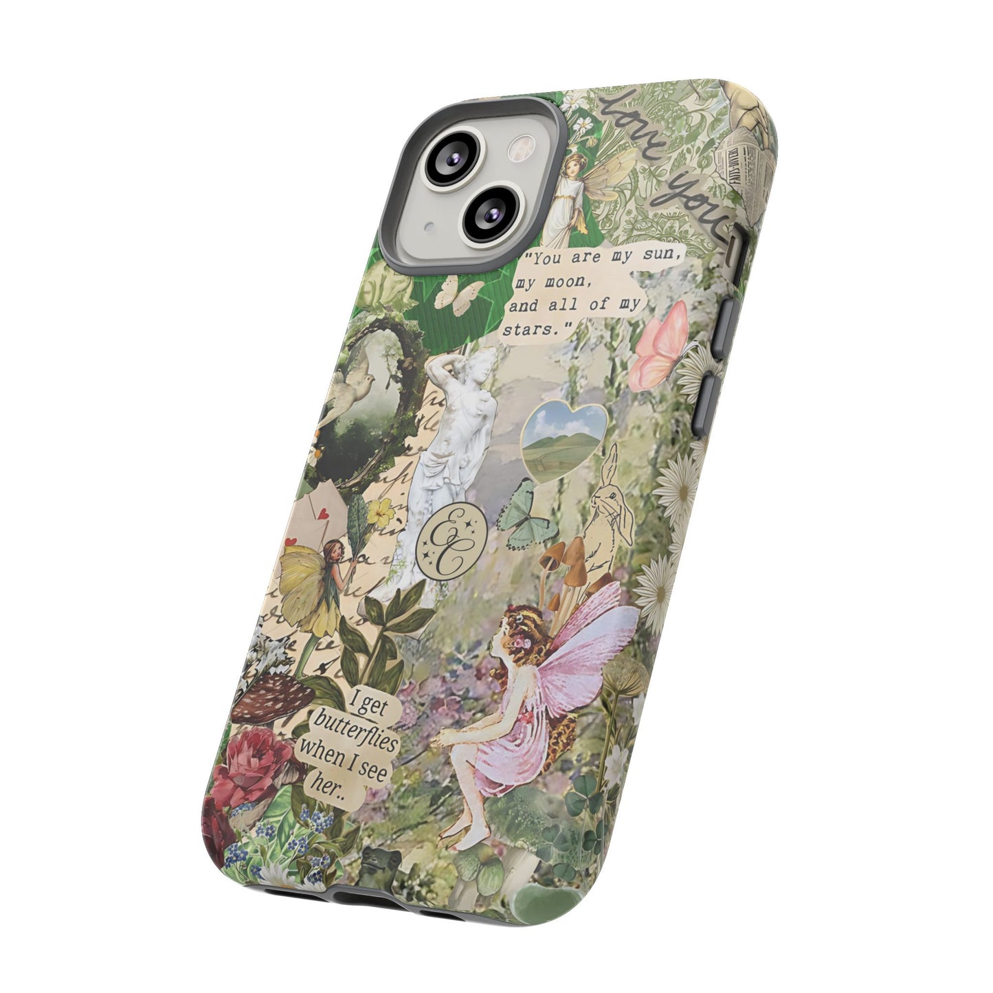 Vintage Botanical Collage Tough Phone Case