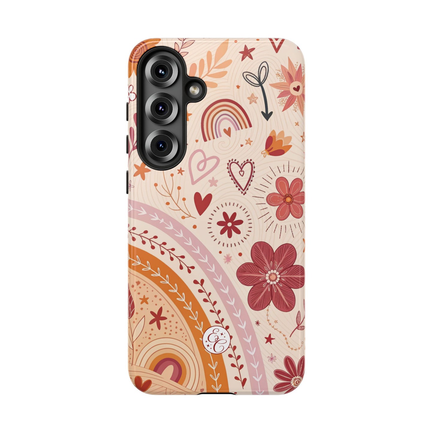 Lesbian Boho Doodle Tough Phone Case