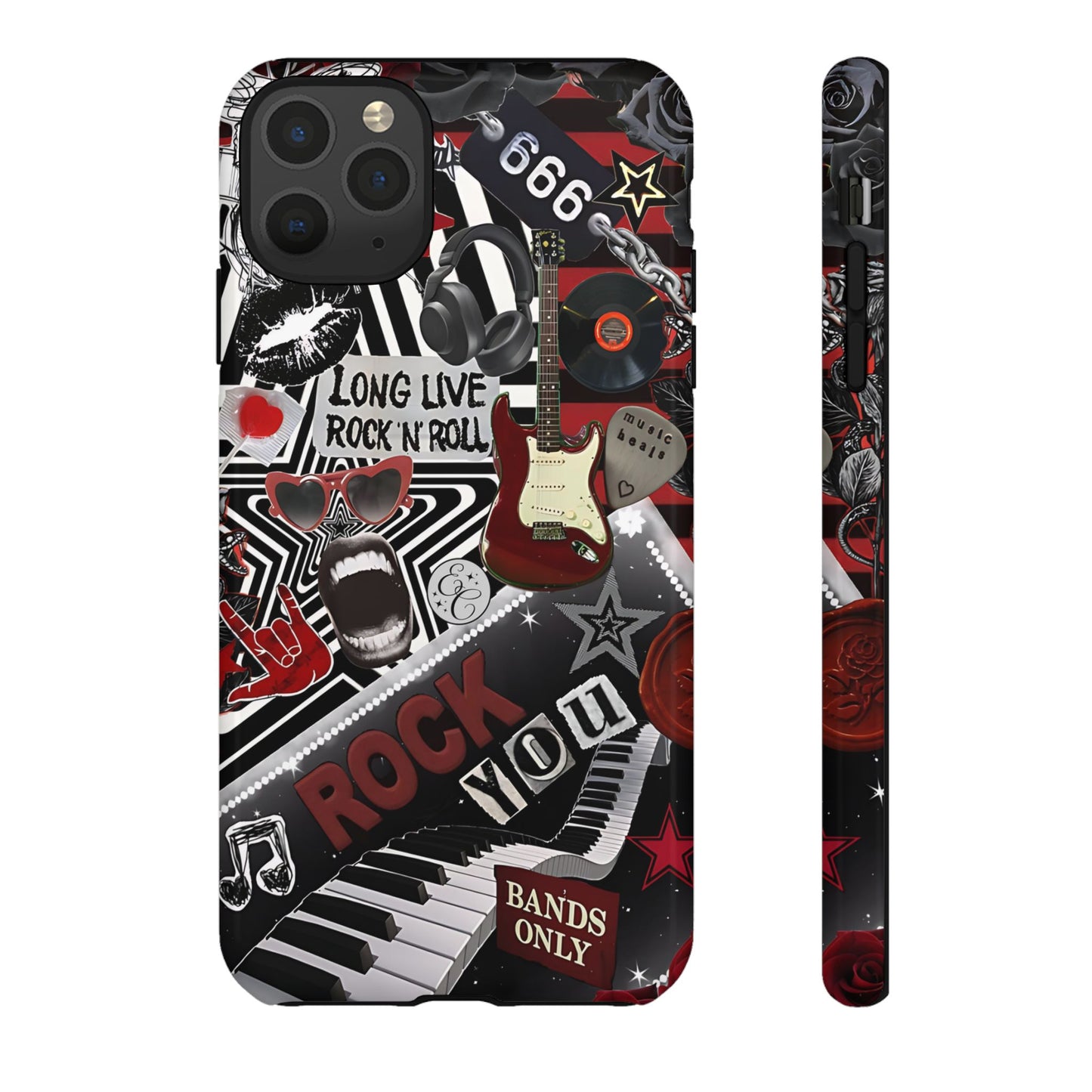 Rock and Roll Collage Tough Phone Case