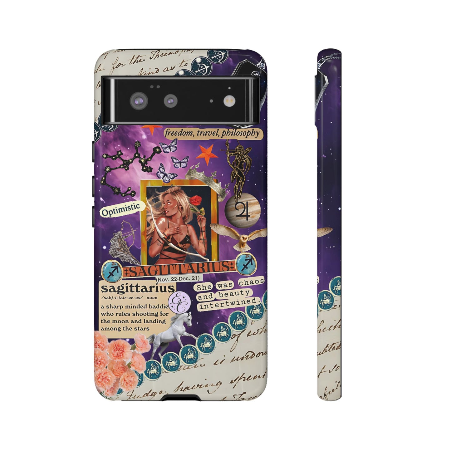 Sagittarius Zodiac Star Sign Tough Phone Case