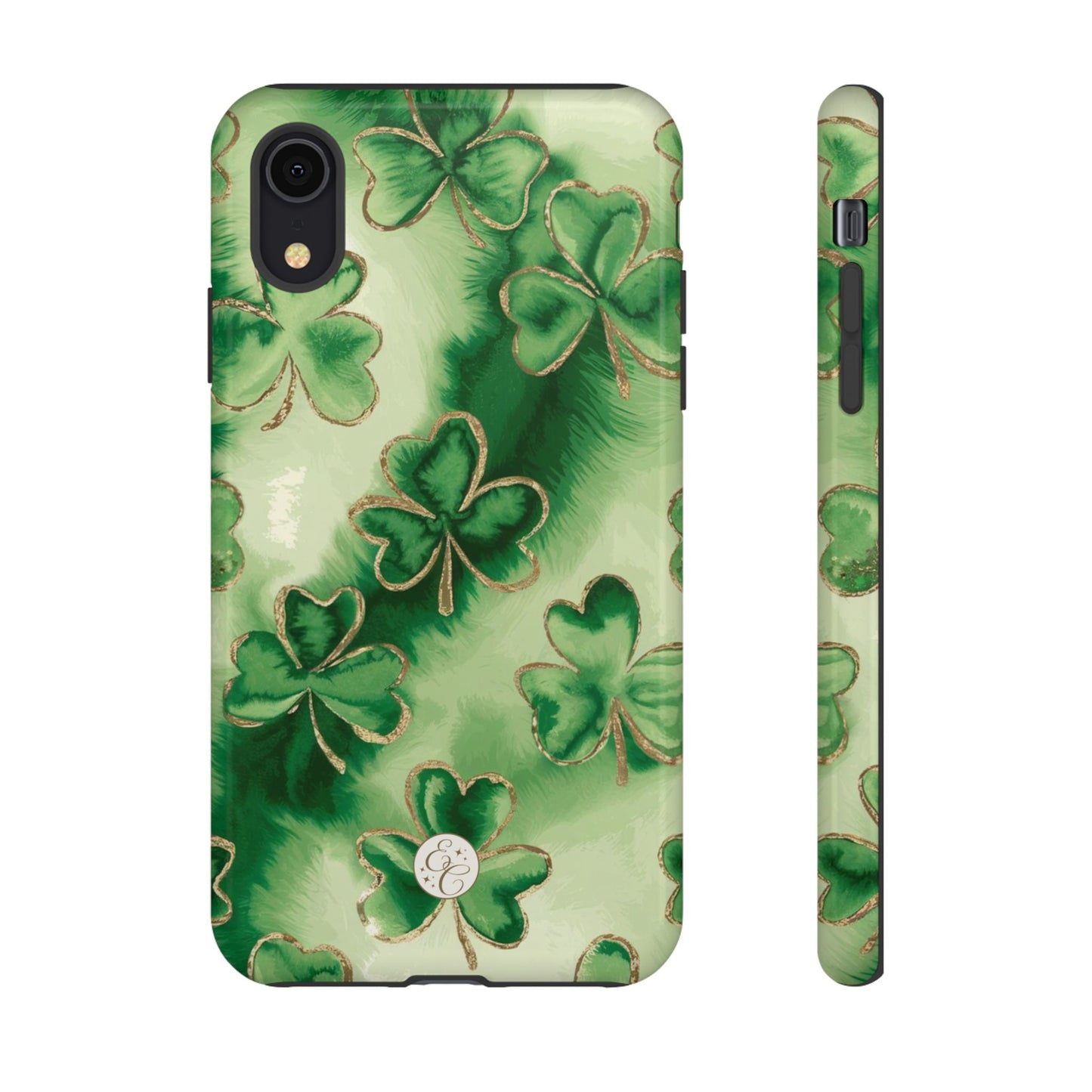Shamrock Watercolor Pattern Tough Phone Case