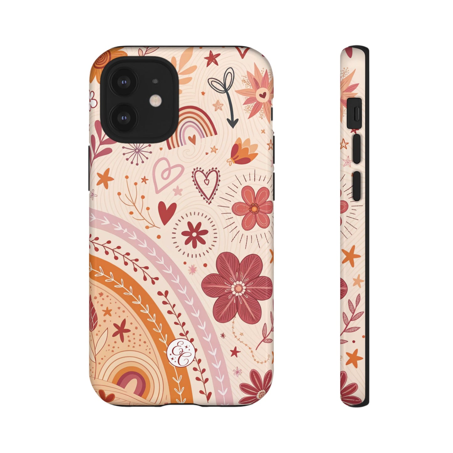 Lesbian Boho Doodle Tough Phone Case