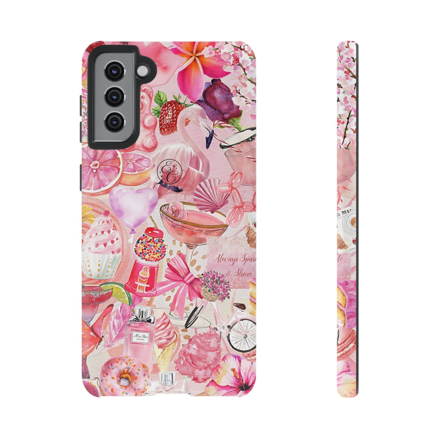 Pink Collage Tough Phone Case