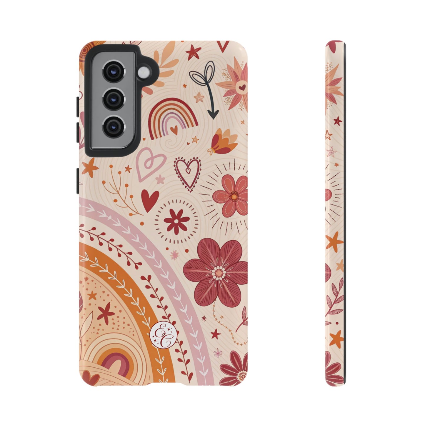 Lesbian Boho Doodle Tough Phone Case