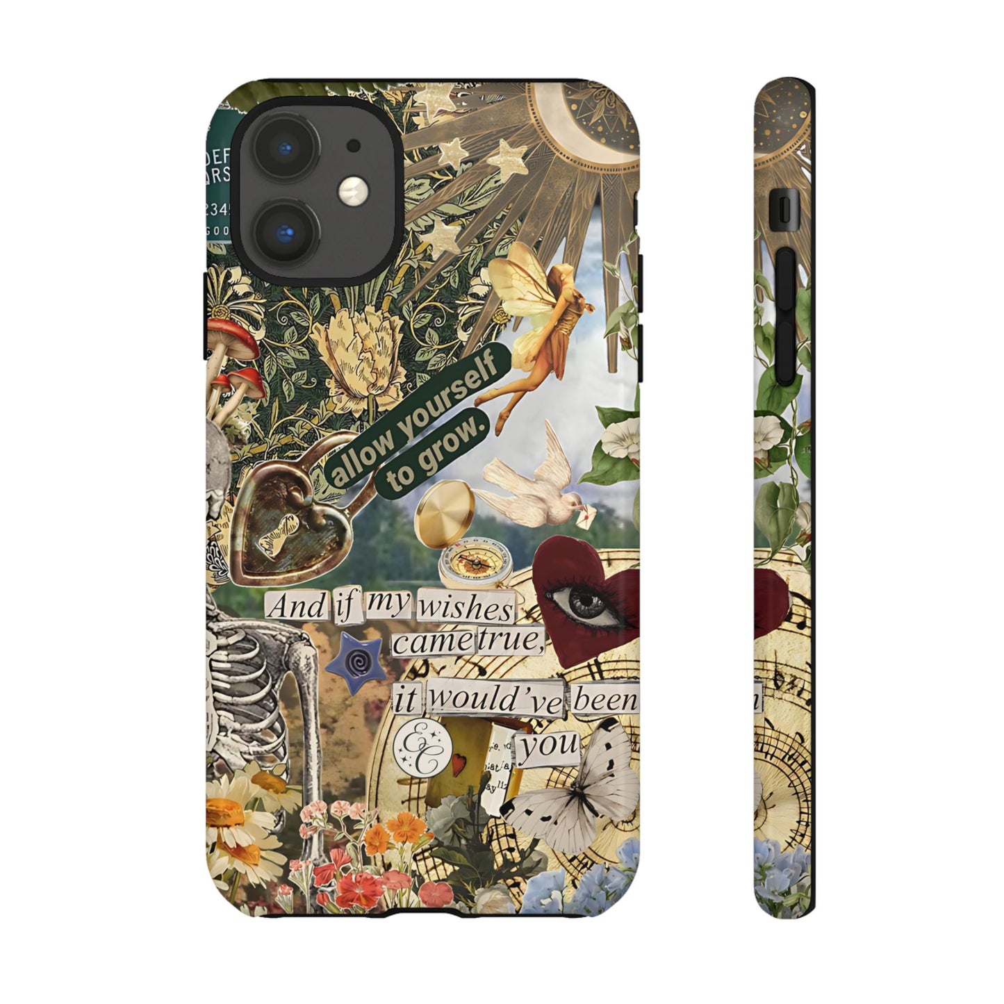 Vintage Cottage Collage Tough Phone Case