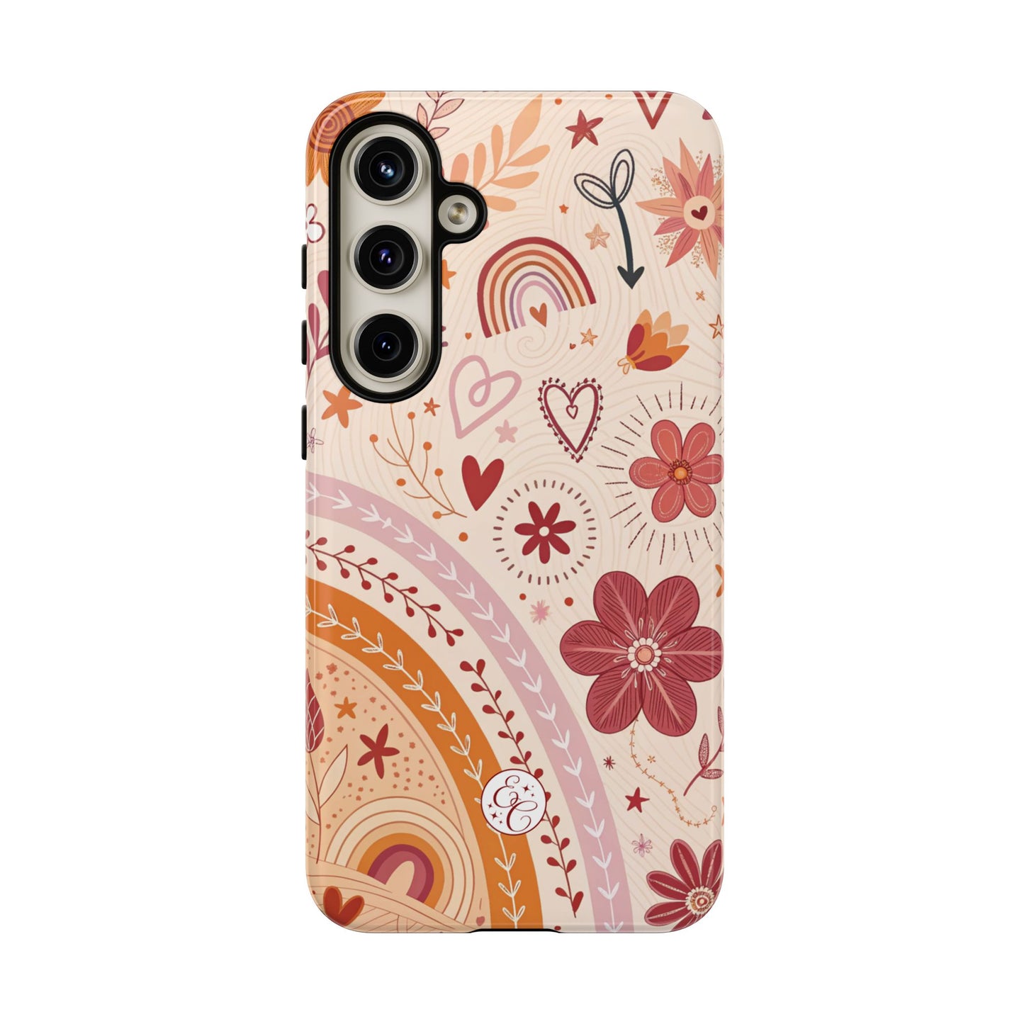 Lesbian Boho Doodle Tough Phone Case