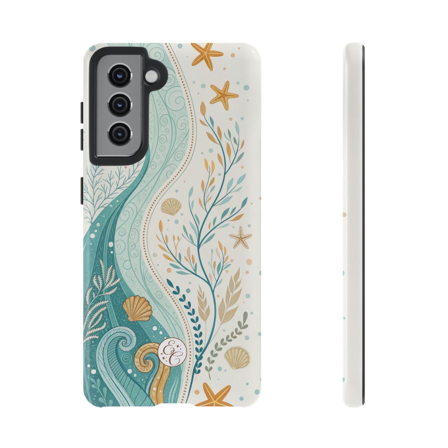 Ocean Boho Doodle Tough Phone Case