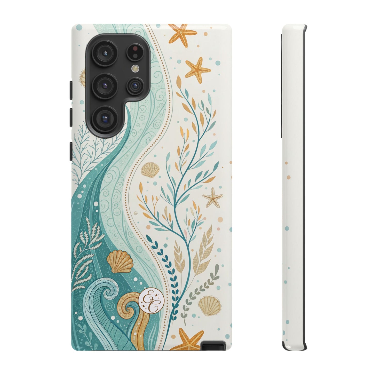 Ocean Boho Doodle Tough Phone Case