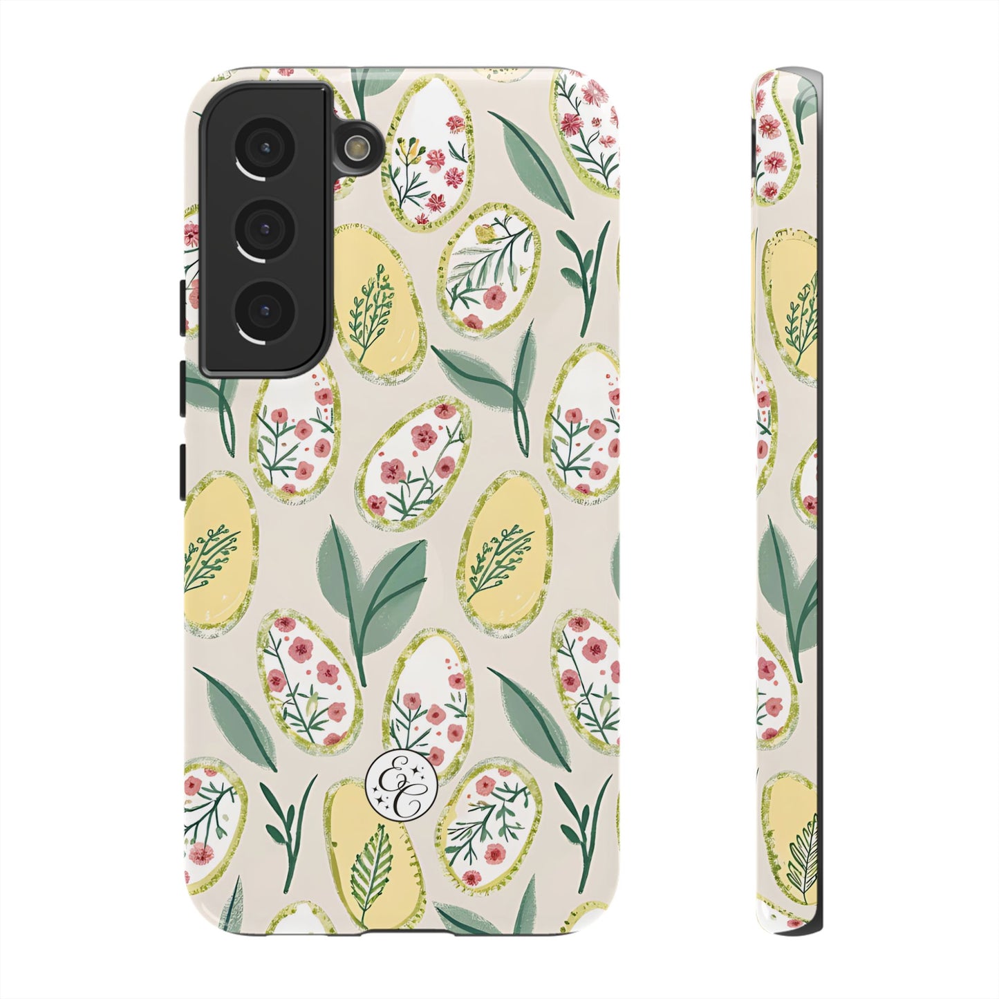 Floral Easter Egg Pattern Tough Phone Case