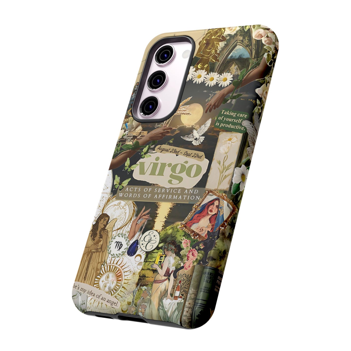 Virgo Vintage Zodiac Collage Tough Phone Case