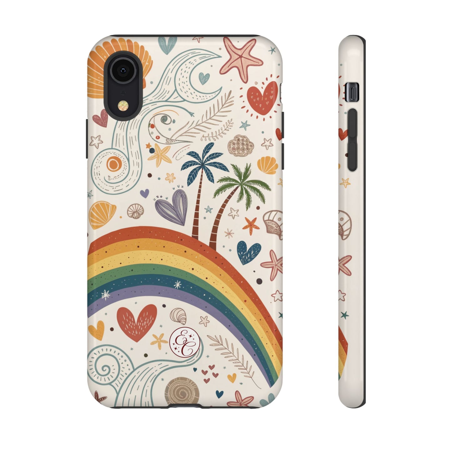 Rainbow Pride Boho Beach Tough Phone Case