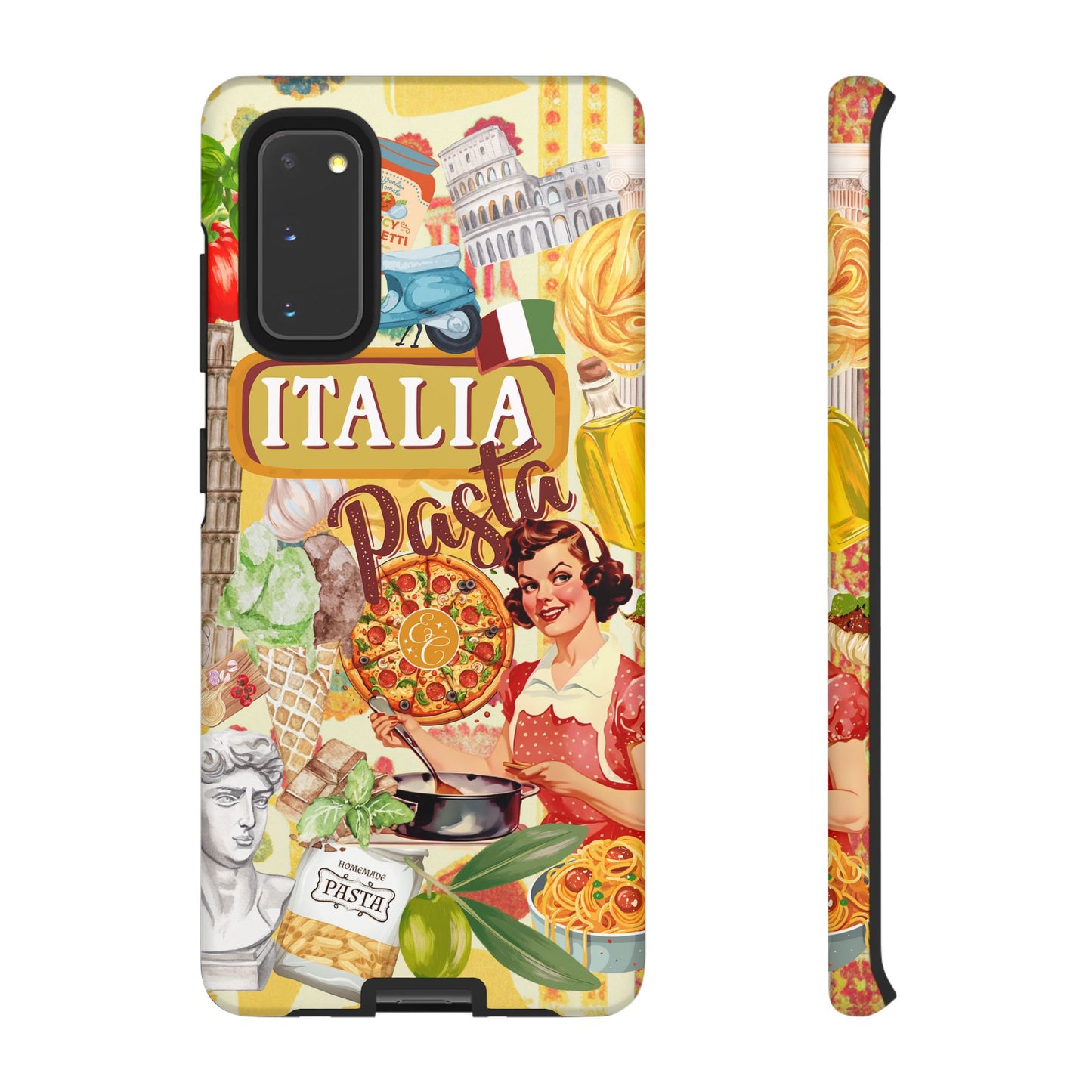 Italian Cuisine Collage Tough Phone Case