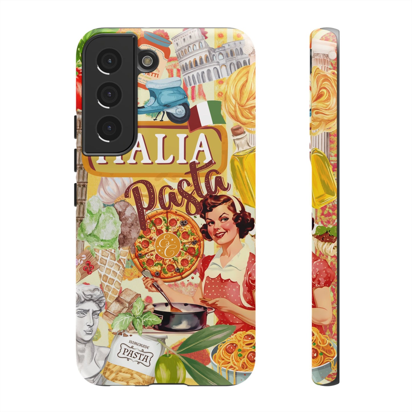Italian Cuisine Collage Tough Phone Case