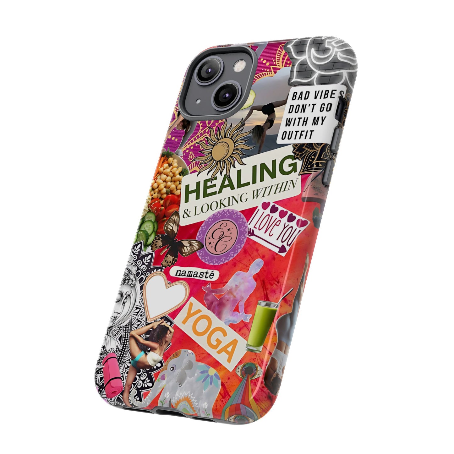 Yoga and Meditation Collage Tough Phone Case