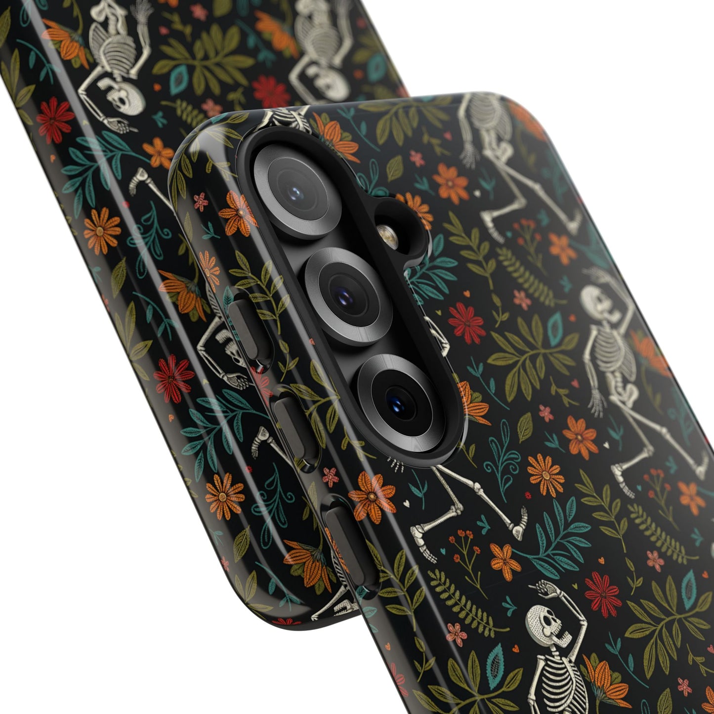 Halloween Boho Skeleton Pattern Tough Phone Case