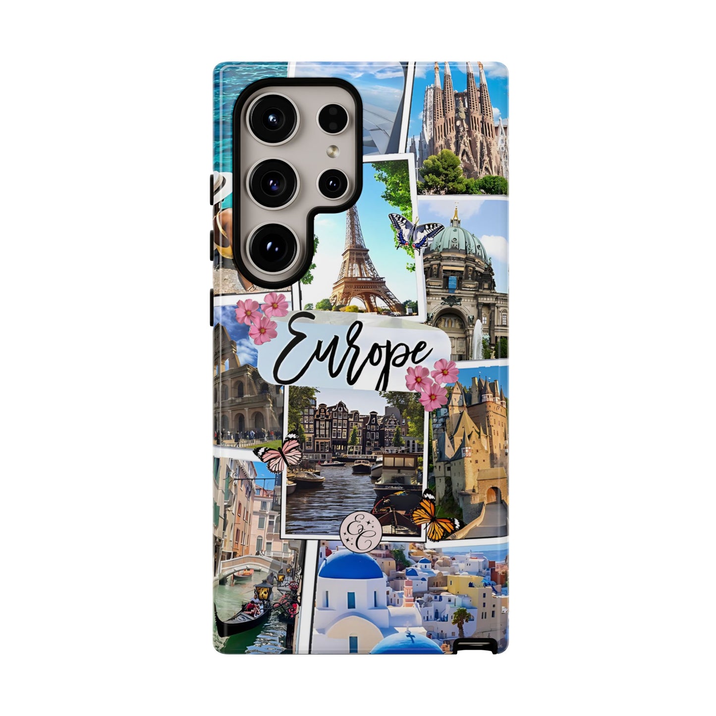 Europe Travel Collage Tough Phone Case