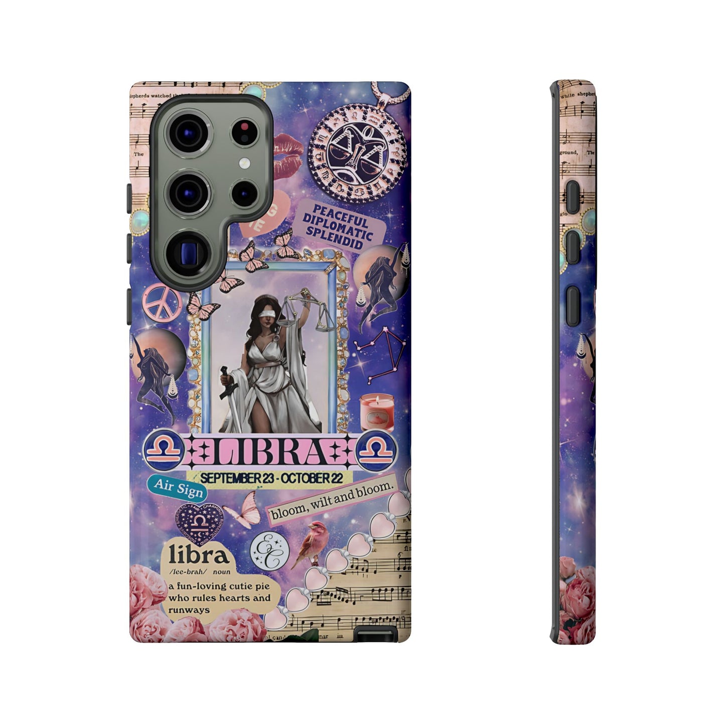 Libra Zodiac Star Sign Tough Phone Case