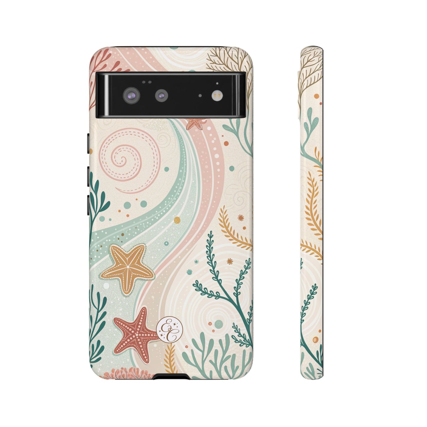 Pink Ocean Boho Doodle Tough Phone Case