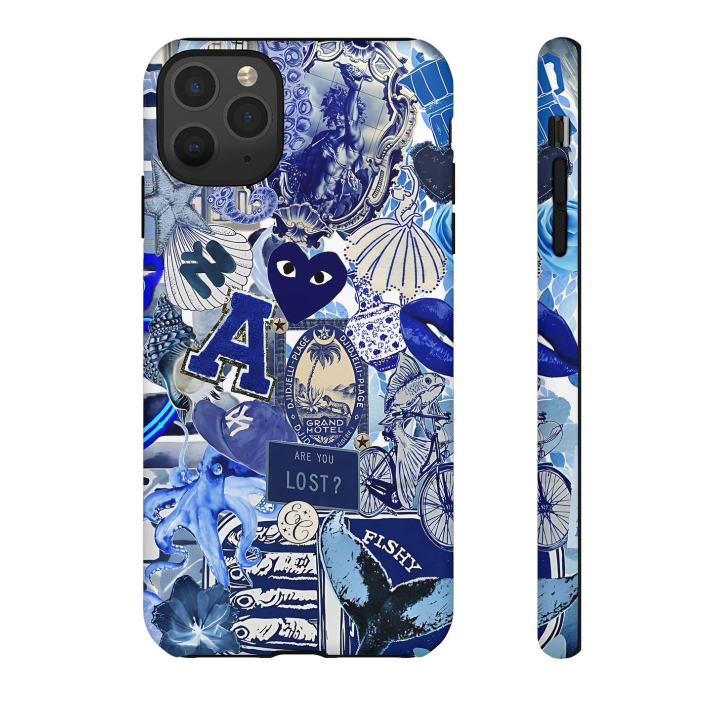 Blue Collage Tough Phone Case