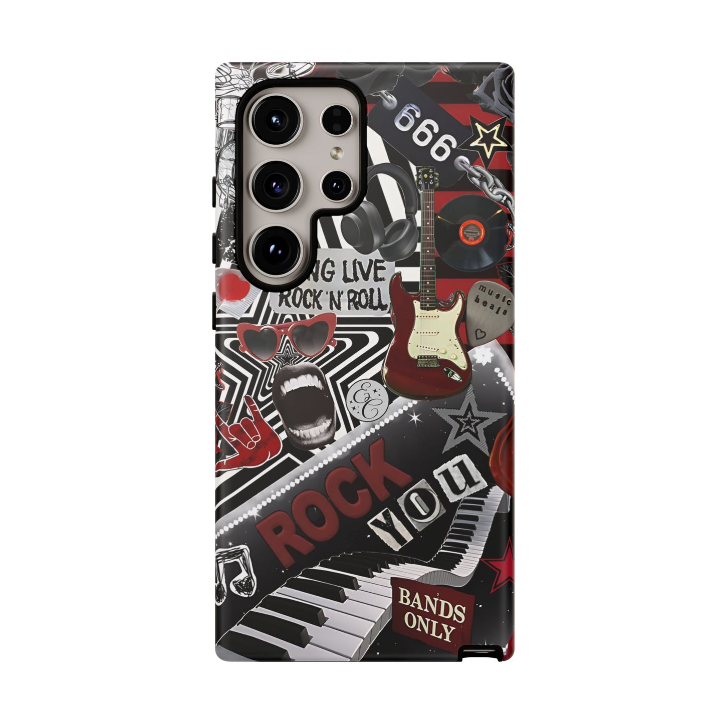Rock and Roll Collage Tough Phone Case