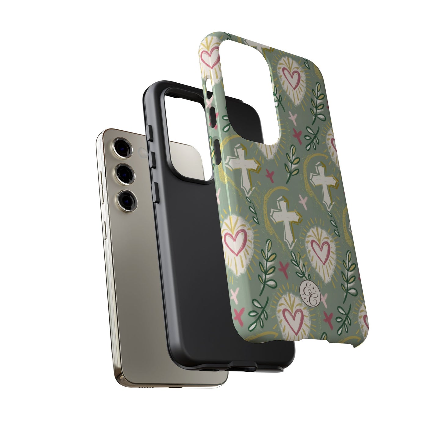 Christian Cross Boho Pattern Tough Phone Case