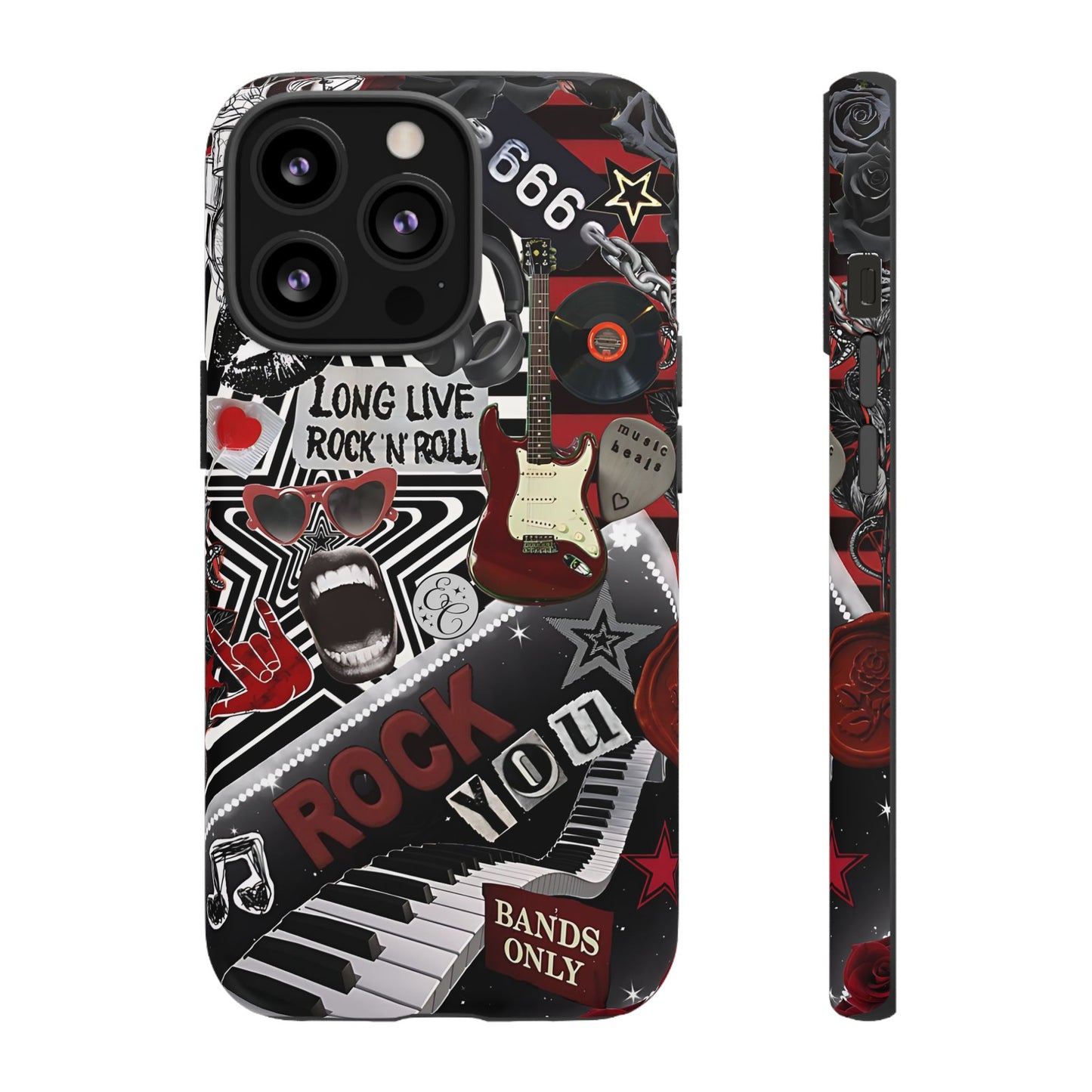 Rock and Roll Collage Tough Phone Case
