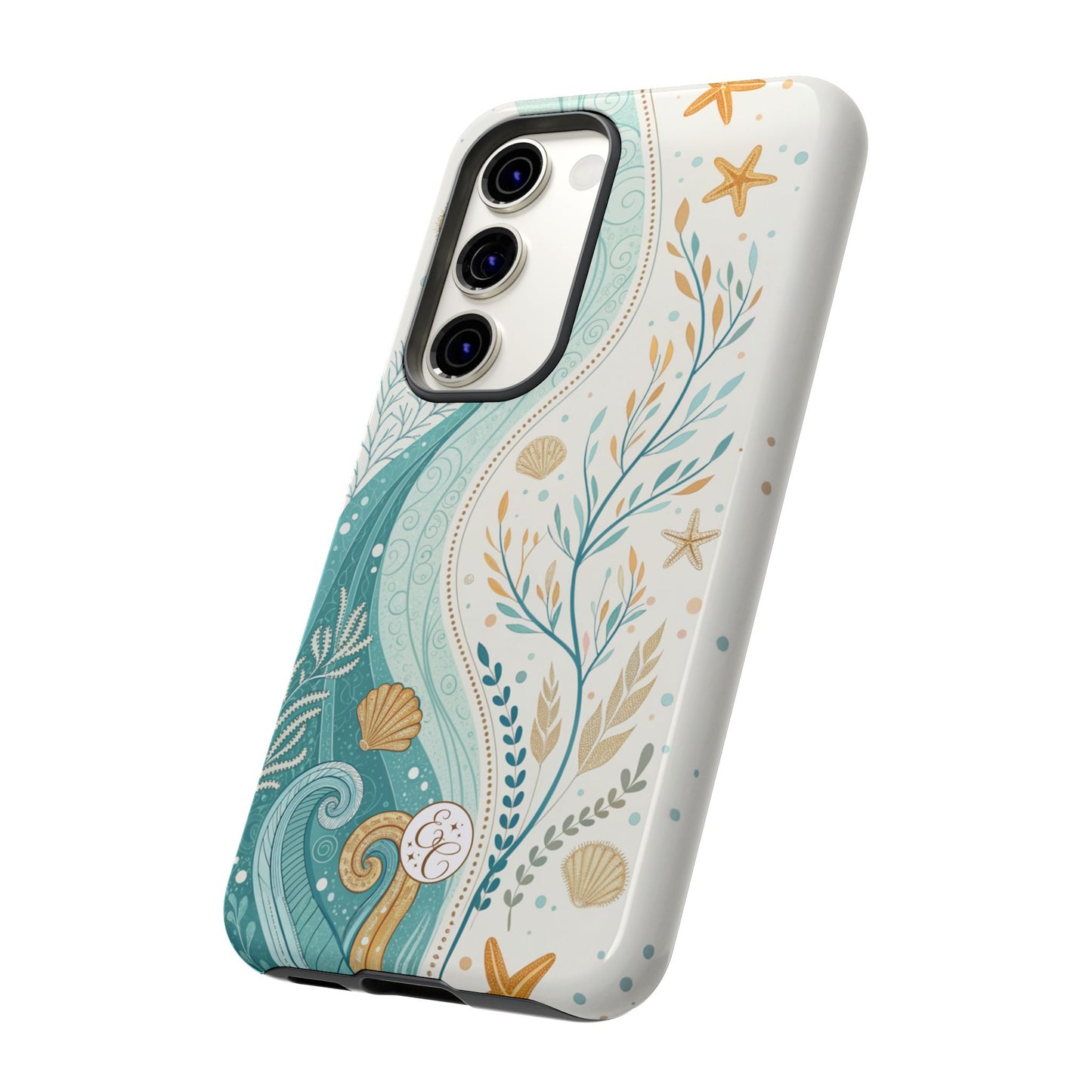 Ocean Boho Doodle Tough Phone Case