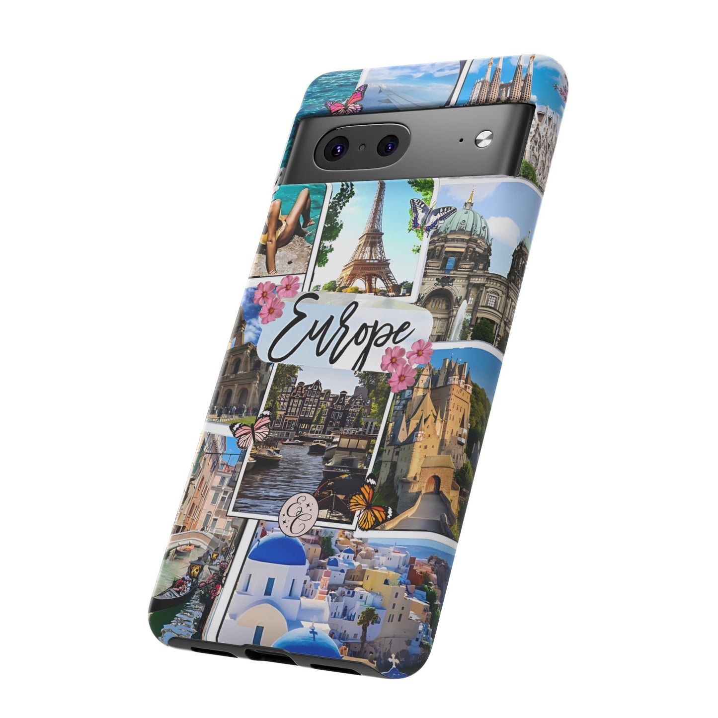 Europe Travel Collage Tough Phone Case