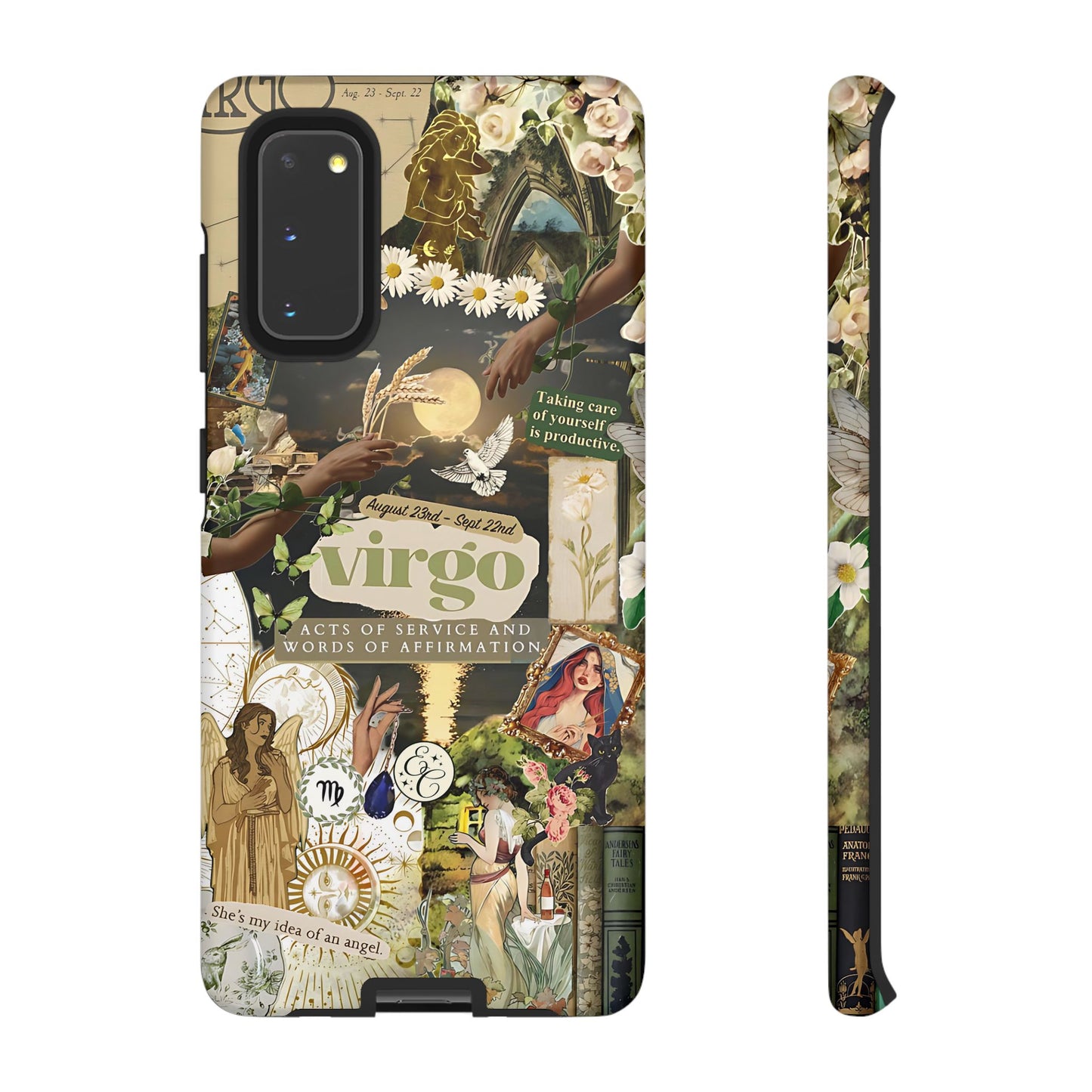 Virgo Vintage Zodiac Collage Tough Phone Case